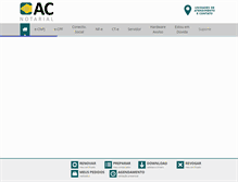 Tablet Screenshot of acnotarial.com.br